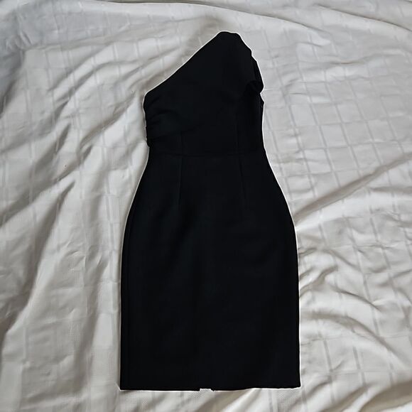 Adyce Women's One Side Off The Shoulder Bodycon Midi Dress Small Black - Picture 5 of 16